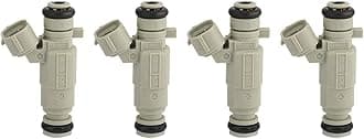 POENVFPO 4 Pcs OE# 35310-04000 Fuel Injector Nozzles Aluminum & ABS Style for Hyundai I10 2016 Picanto Mk2 1.0L