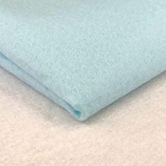 Acrylic Felt Fabric by The Metre - 60" (150cm) Extra Wide, 1mm Thick - Continuous Length Soft Crafting for Sewing, Applique, Decorations & Upholstery - Discount Fabrics LTD(Pastel Blue,2)