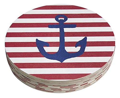Mariposa Anchor 4" Coaster, Pack 12