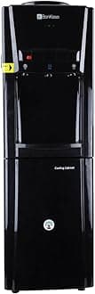 BonKaso Blueprint Hot & Cold Water Dispenser 21C Top Loading with Refrigerator Black, 20 L