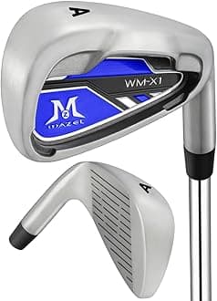 MAZEL Golf Iron for Men 1,2,3,4,5,6,7,8,9, P, S, Right Hand Single Golf Club Iron CNC Milled Face, Precise Direction Control