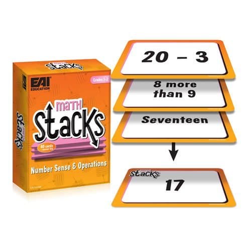 EAI Education Math Stacks Number Sense & Operations Game: Grades 1-2