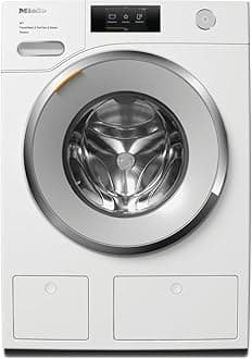 Miele 11072670 WWV980 WPS Passion 9 KG W1 Front-Loading Washing Machine with ProfiEco Motor, CapDosing, M Touch, TwinDos, QuickPowerWash, SingleWash and Miele@home System, Lotus White