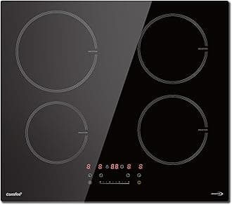 CIH741F238K0 7200W Built-in Induction Hob with 4 Cooking Zones, 9 Power Levels, 20% larger Heating Area with Boost Function, Easy to clean, Touch Control, Child Safety Lock