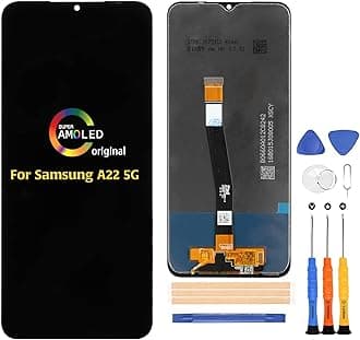 A-MIND for Samsung Galaxy A22 5G A226 6.6 inch Screen Replacement(Not for Samsung A22 4G) for SM-A226B SM-A226B/DS LCD Display Touch Digitizer Full Assembly Repair Kits,with Screen Protector+Tools