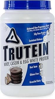 - Trutein - Chocolate Peanut Butter Cup Flavour - Premium Protein Blend - 0.9kg