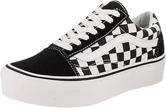 VANS Women's Trainers, Noir Blanc, 5.5 UK