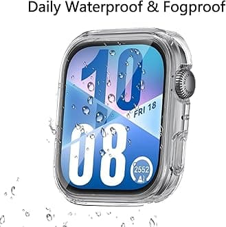 FiiMoo Protective Case for Huawei Watch FIT 4, Case with Screen Protector, HD Protection, Silicone Screen Protector Case – Transparent