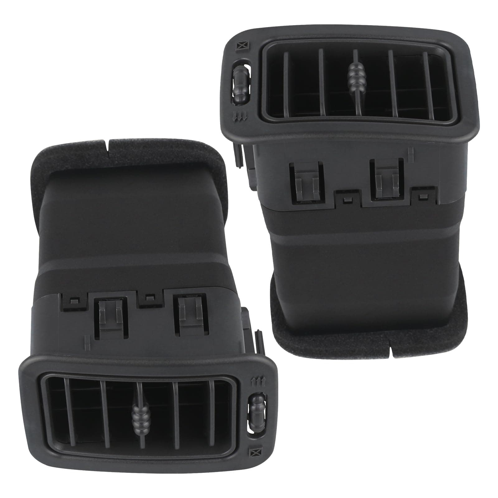 APPERFiT Dash A/C Air Vent Passenger Side (Dark Gray) Compatible with 1999-2007 Chevrolet Chevy Avalanche Silverado Tahoe Suburban/GMC Sierra Yukon/Cadillac Escalade Replaces 15169326 74936