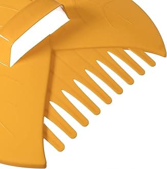 Decorative Pair of Leaf Scoops, Hand Rakes for Lawn and Garden Cleanup, Yellow