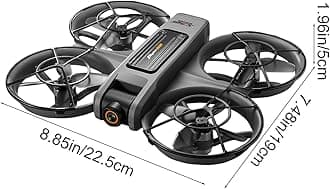 Drone with Camera, Drones for Adults, 6 Inch Screen, LED Lights, 2.4G RC Quadcopter, Obstacle Avoidance, Unique Apperance, ESC Camera, Portable Carrying Case, Bright Orange