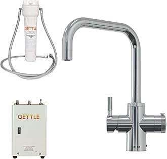 QETTLE Original Square Spout Boiling Water Tap (Chrome, 2 Litre Boiler)