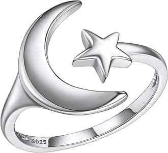 925 Sterling Silver Adjustable Open Ring for Women, Solid Sterling Silver Stackable Ring, knuckle Finger Ring, Pinky Ring, Come with Box