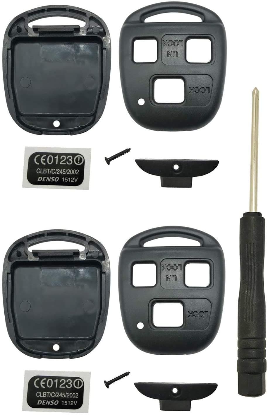 Keyless Entry Remote Control Key Replacement Key Fob Cover Shell Fits for Lexus ES300 ES330 GS300 GS400 GS430 GX470 IS300 is330 LS400 LS430 LX470 RX300 RX330 RX350 RX400h RX450h2 SC430 Key Fob