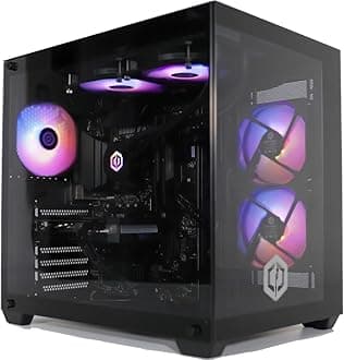 CyberPowerPC Luxe Gaming PC - AMD Ryzen 7 9800X3D, Nvidia RTX 5070 Ti, 32GB RAM, 1TB NVMe SSD, 750W PSU, Windows 11, Liquid Cooling, Ark