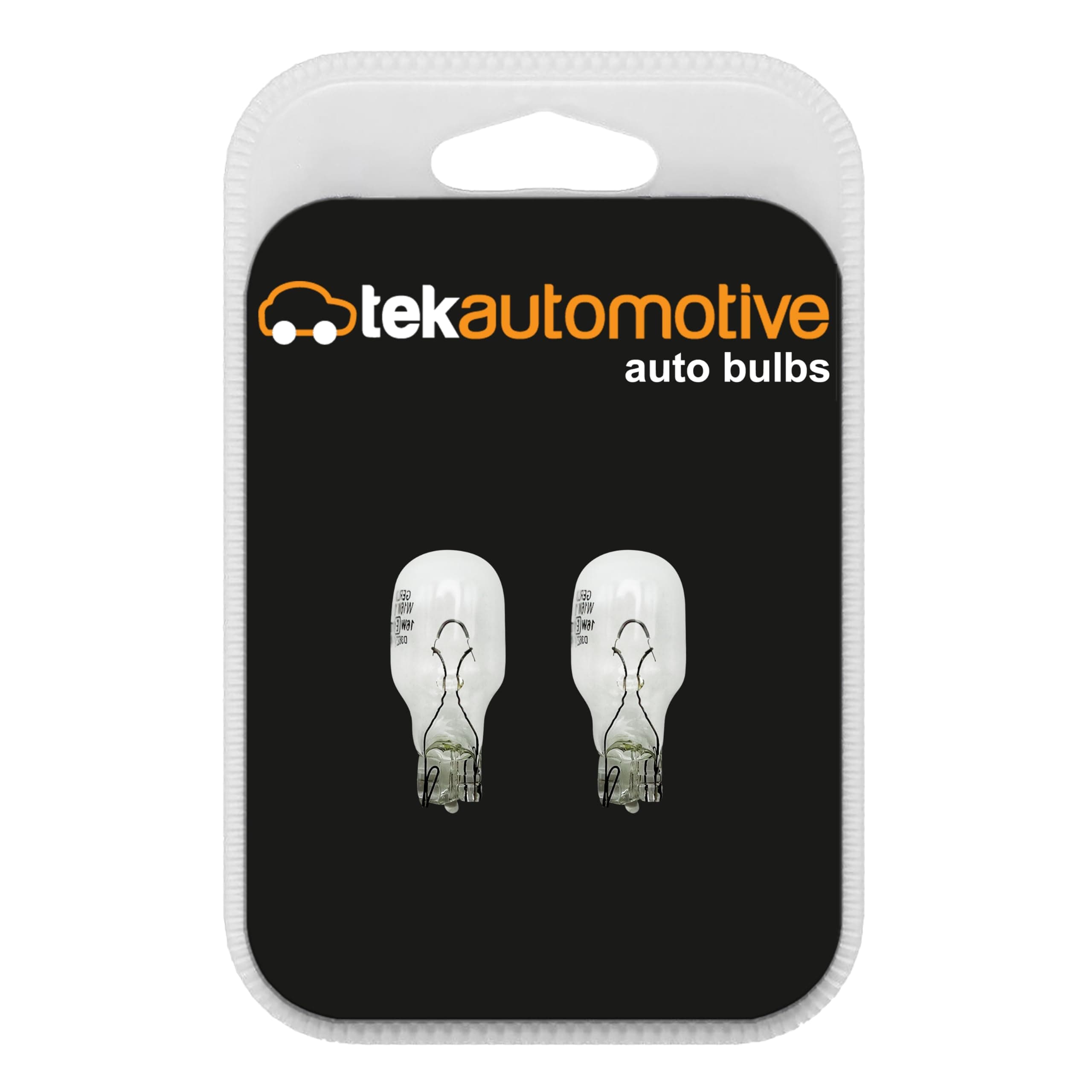 955 W16W Bulb, Brake Light Bulbs, Reverse Light Bulb, Tail, Indicator, Fog, High Level Brake Light, 921B 12V 16W W2.1x9.5D Capless - Twin Pack