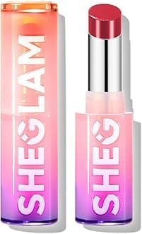 SHEGLAM Mirror Kiss High-Shine Lipstick Silky Jelly Texture Hydrated&Smooth Lip Gloss-It Takes Guts