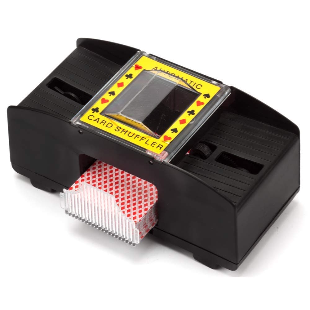 RIANZ Automatic 2-Deck Poker Playing Card Shuffler Machine - 2 Deck Playing Cards Free, Pack of 1