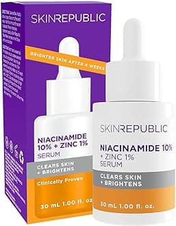 Niacinamide 10% + Zinc 1% Brightening Serum, Minimises Excess Oil, Pigmentation & Uneven Skin Tone (30ml)