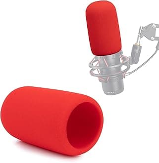 YOUSHARES Mic Windscreen for HyperX QuadCast Microphone, Professional Hyperx QuadCast Pop Filter, Foam Mic Covers Improve Recording Quality