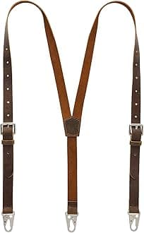 - Ringsun Genuine Leather Suspenders for Men, Y Design Hidden Suspenders Under Clothes, Adjustable Accessories for Men