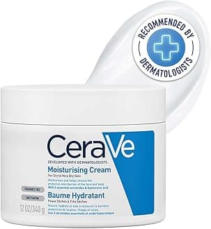 Moisturising Cream Pot with 3 Essential Ceramides and Hyaluronic Acid for Dry to Very Dry Skin 340g, Dermatological Skincare, Fragrance-Free, Non-Comedogenic