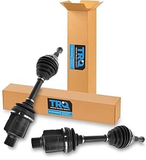 TRQ Front Driver and Passenger Side CV Axle Assembly Set 2 Piece Compatible with 2002-2005 Dodge Ram 1500 4WD