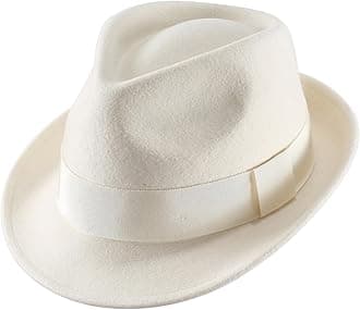Home PreferMen's Wool Felt Winter Hat Short Brim Fedora Hat