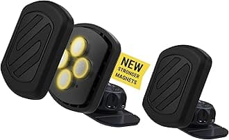 MXDM Magnetic Phone Holders for Your Car, Dashboard Cell Phone Holder with Extra Strong Magnet and Thick Metal Plate, Car Mount Cellphone Stand Compatible with iPhone, Samsung and More, 2 Pack