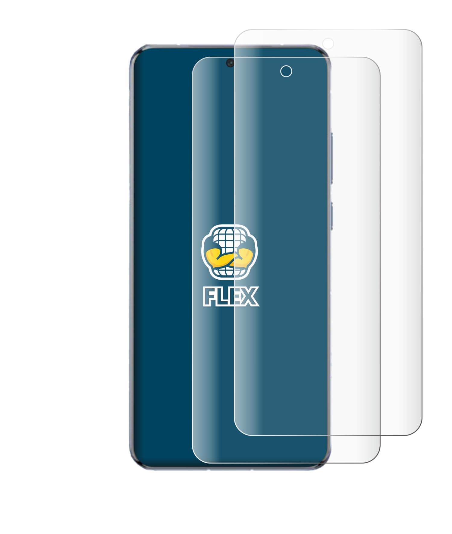 brotect 3D Curved Screen Protector compatible with Vivo X200 Pro 2 Pack - Full Screen Coverage