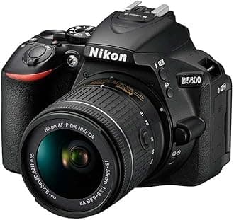 Nikon D5600 DSLR Camera Kit [with 18-55mm and 70-300mm Lens] Wi-Fi and NFC Enabled, International Version - Black