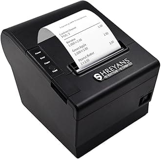SHREYANS 80mm Thermal Receipt Printer with Auto Cutter (USB+Bluetooth+WiFi + LAN)