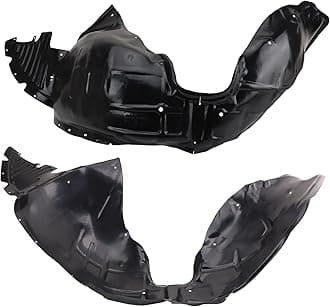 TRQ Front Driver and Passenger Side Inner Fender Liner Set Compatible with 2014-2020 Chevrolet Impala