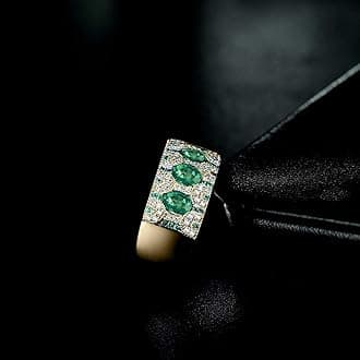 14k Rose White Yellow Gold Beautiful Natural Emerald Sapphire Ruby Engagement Rings Wedding Band for Women Promotion