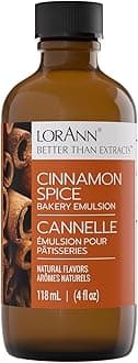 Bakery Emulsions Natural and Artificial Flavor 4oz-Cinnamon Spice, Other, Multicoloured