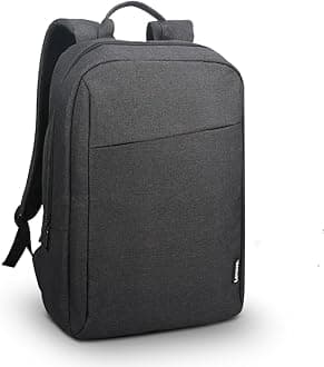 Lenovo Laptop Backpack B210, 15.6-Inch Laptop/Tablet, Durable, Water-Repellent, Lightweight, Clean Design, Sleek for Travel, Business Casual or College, GX40Q17225, Black