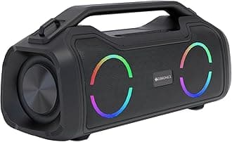 ZEBRONICS Zeb-Sound Feast 500 Bluetooth 5.0 Portable Speaker with 70W, 9H* Backup, TWS, IPX5 Waterproof, Call Function, RGB Lights, AUX, mSD, Voice Assistant, Type C and Grill Finish