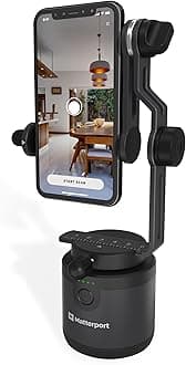 Matterport Axis Gimbal Stabilizer for Smartphone Camera - Motorized Rotating Mount for Professional 3D 360 Photo Scans for iPhone and Android Phones