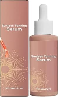 Zeria Sunless Tanning Drops, Rose, Actively Tanning, Skin Nourishing, All Skin Tones