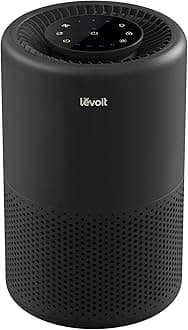 LEVOIT Air Purifier for Home Bedroom Dorm Room, Smart & Voice Control, AHAM VERIFIED, 3-in-1 Filter With HEPA Sleep Mode, for Pollen, Pollutants, Smoke, Dander, Dust, Core 200S-P, Black