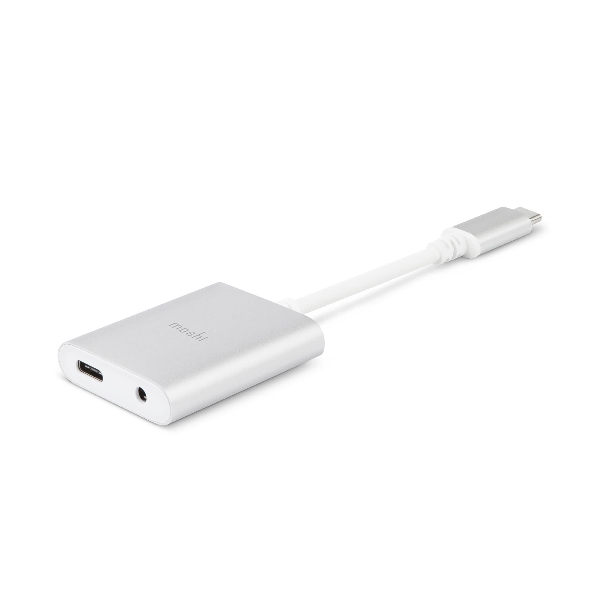 Moshi USB-C Digital Audio Adapter with Charging 2nd Generation, USB-C to 3.5mm, Compatible with USB-C PD Devices, Fast Charging Supported via PD 3.0
