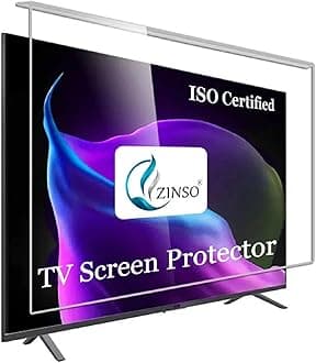ZINSO® 24 inch 3mm Acrylic TV Screen Guard | 9H Hardness | Scratch & Splash Resistant | ISO Certified Protection with Ultra HD Clarity