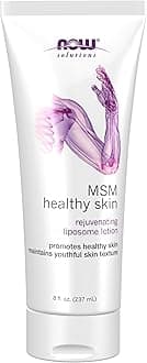NOW Solutions, MSM Healthy Skin Liposome Lotion, Rejuventating Cream with Almond Oil and Aloe, 8-Ounce