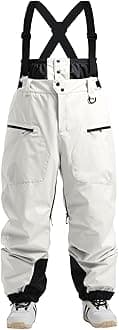 Ski Pants Snowboard Pants for Men, Baggy Snow Pants Insulated Waterproof Windproof, Mens Snow Bibs Overall