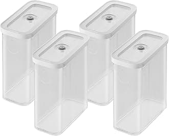 ZWILLING Fresh & Save CUBE Storage Organizer, 3M, 3-qt, Pantry Organizers and Storage, Plastic, BPA-Free Airtight Dry Food Storage Container for Storing Cereal and more, Medium X-Tall, Clear