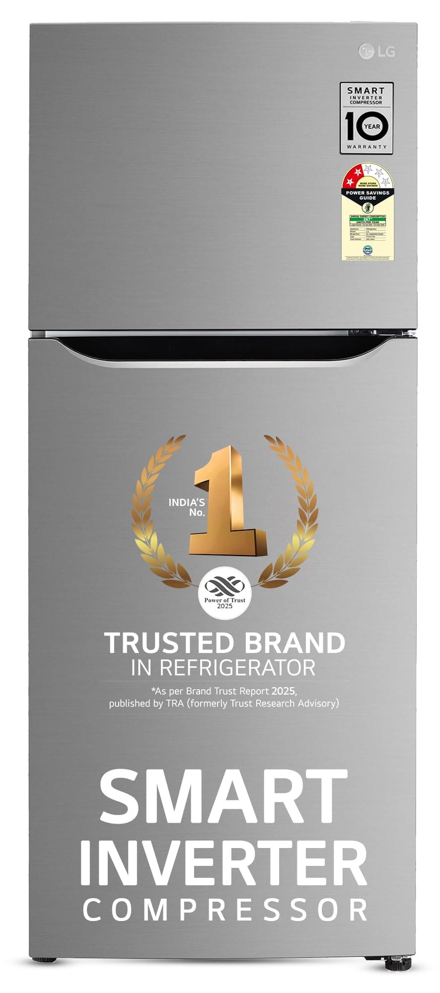 242 L, 2 Star, Smart Inverter Compressor, Multi Air Flow, Frost-Free Double Door Refrigerator (GL-N292DPZY, Shiny Steel, Smart Connect & Moist ‘N’ Fresh)