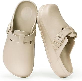 ZXT Arch Support Work Clogs Slip Resistant Orthopedic Shoes for Chef Nurse Garden Comfortable, Slip-On Cushion Slide Sandals