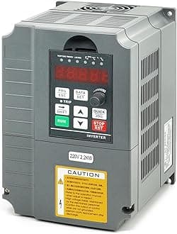 VFD Single-Phase to 3-Phase Converter, Used on ≤3HP(2.2kW) 10Amps 200-230V 3-Phase Motor, Input/Output 200V-230V,Variable Frequency Drive