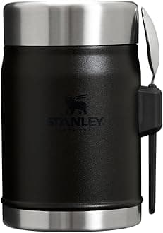 STANLEY Classic Legendary Classic Food Jar + Spork 14oz Matte Black