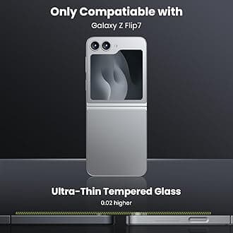 WSKEN for Z Flip 7 Camera Lens Protector Case Cover - Ultra HD Anti-Reflective Tempered Metal Glass Anti Scratch Rear Camera Screen Protector Film for Samsung Galaxy Z Flip 7 5G Accessories,Silver